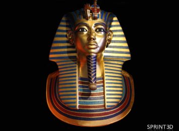 Покрашенная копия саркофага Тутанхамона из ПММА