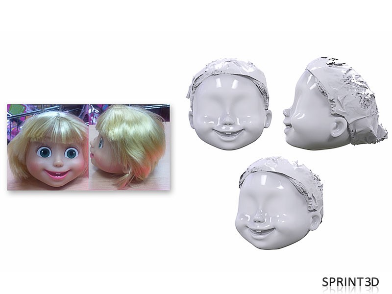 Скан головы куклы
