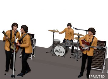 The Beatles 3D model 1