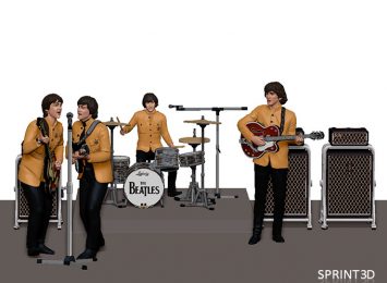 The Beatles 3D model 2