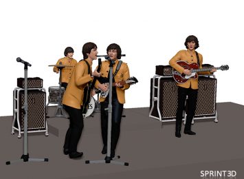 The Beatles 3D model 3