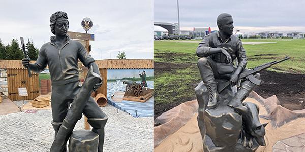 Военная скульптура в парк «Патриот»